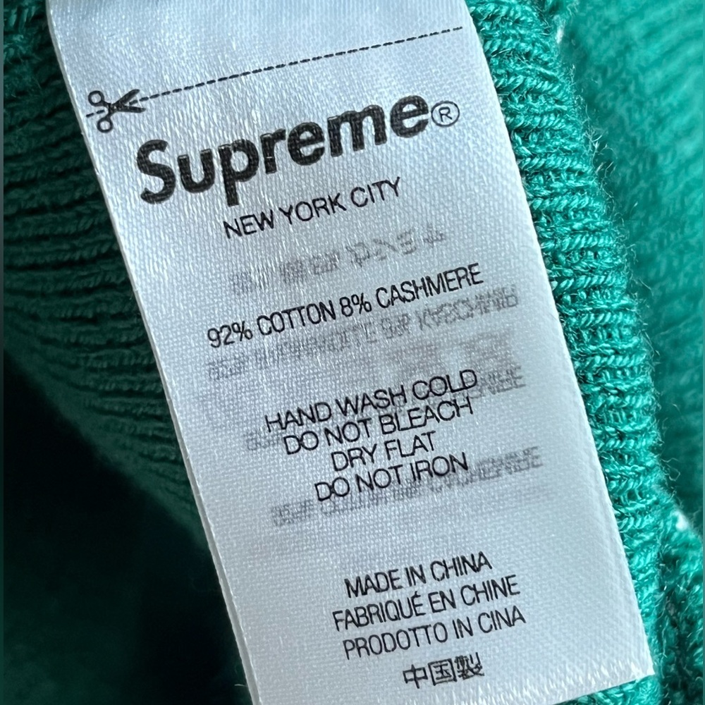 Supreme Big Logo Cashmere Blend Beanie 2015 - Picture 3 of 3